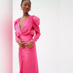 Ronny Kobo Astrid hot pink dress